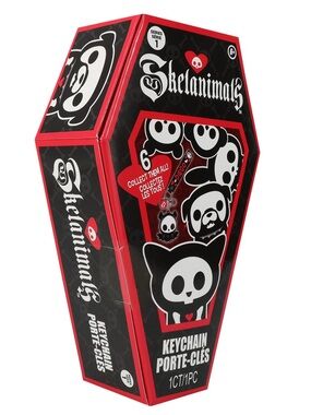 Blind box Hasbro Skelanimals Black & Red Keychain